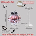 thumbnail image 3 of Gumesh Halloween Decoration Acrylic Pink Pumpkin Sign Pumpkin Table Decor 4 Inch Happy Halloween Desktop Ornament for Farmhouse Home Living Room Holiday Decor, 3 of 6