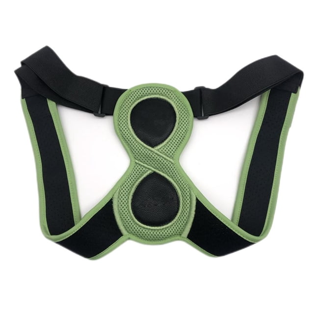 Corrector de postura en forma de 8 para niños y adultos, soporte ajustable para la parte superior de la espalda, soporte para el cuello, la espalda, los hombros y la columna vertebral