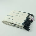 thumbnail image 2 of Tie-dye throw, shibori organic cotton blanket, waffle knit blanket woven throw twin blanket size, handmade natural Indigo deep dyed thorw., 2 of 5
