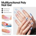thumbnail image 5 of Gellen Poly Gel Clear Nail Extension Gel, 60g Clear Builder Nail Gel Long Lasting Trendy Nail Art Design for Salon Manicure Beginner Easy DIY, 5 of 9
