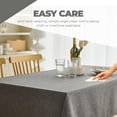 thumbnail image 4 of Decorelia Rectangle Linen Farmhouse Tablecloth for 10ft Table, Dirty-Repel Easy to Clean Banquet Burlap Tablecloths for Dining Table and Kitchen Table (Oblong, 60 x 144 Inch (12-14 Seats), Dark Grey), 4 of 15