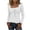 White, variant on Sexlip Womens Snap Front Henley Top Long Sleeve Design Soft Fabric Relaxed Silhouette for Daily Errands Blue S