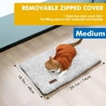 thumbnail image 5 of Self Warming Cat Bed for Indoor Cats Fluffy Self Heating Pet Pad with Removable Washable Cover Non Slip for Cat Dogs, Gray, 29*19, 5 of 8