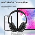 thumbnail image 2 of Srhythm Nicecomfort 25Pro Active Noise Cancelling Headphones, Wireless Bluetooth Headset with Game Mode Black, 2 of 8