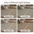 thumbnail image 7 of ODIKA 4'x6' Beige Black Geometric Design Washable Area Rug Intricate Pattern with Bold Graphic Lines Non-Slip, Chair-Friendly, Flatwoven for Home Office, Under Desk, 7 of 7