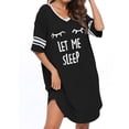 thumbnail image 4 of Langwyqu Women V Neck Loose Nightgowns Cute Printed Sleepwear, 4 of 5