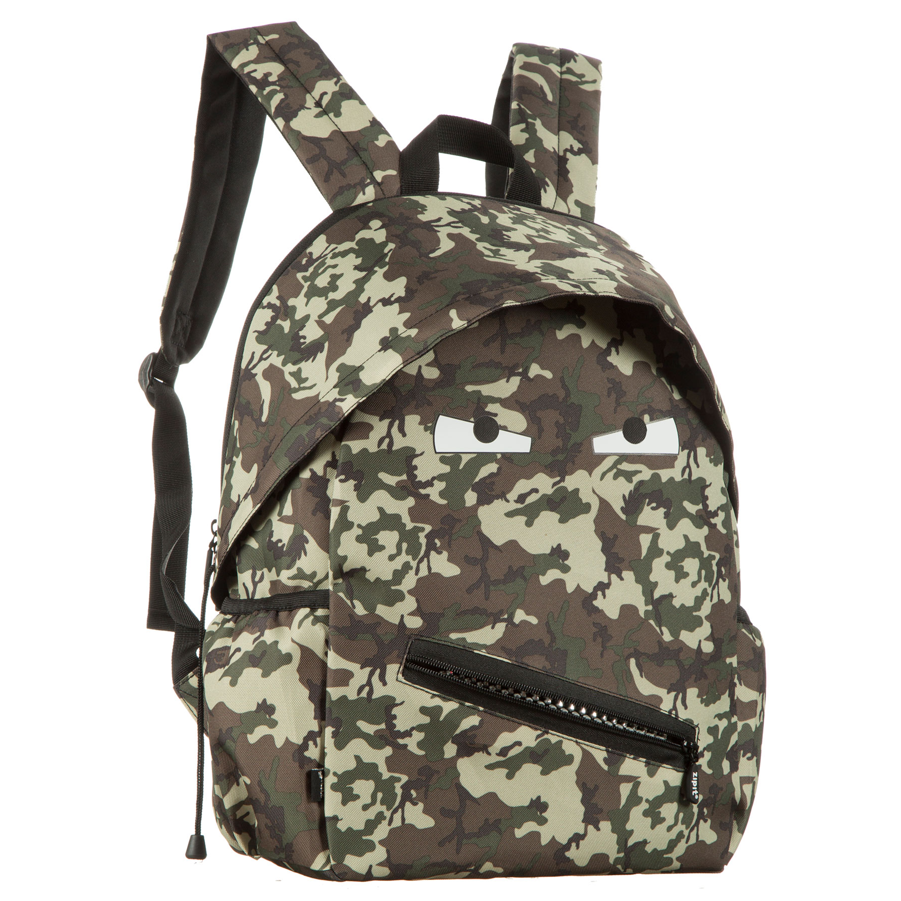 ZIPIT Grillz Backpack for Boys Elementary School & Preschool, Sturdy & Lightweight (Camo Green) - image 5 of 10