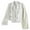 White, variant on Gyexs Cropped Trench Coat for Women Pluss Size Lightweight Solid Long Sleeve Blazer Jackets Business Casual Fall Winter Tops, Khaki, Size XXXL
