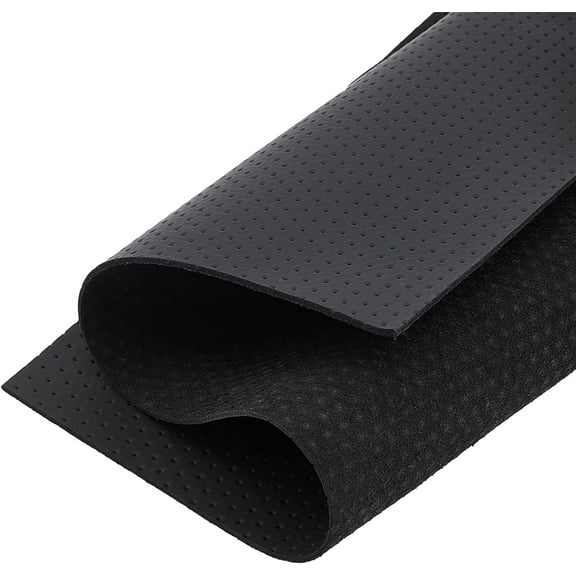 2 Sheets 12×12inch Black Tooling Leather 1mm Thick Square Genuine Perforated Leather Sheet Cowhide Leather Fabric Leather Sheet