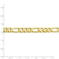 thumbnail image 5 of 10K Yellow Gold chain Figaro 20 in 7.5 mm 7.5mm Light Concave, 5 of 5
