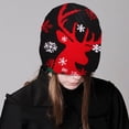 thumbnail image 6 of JZROCKER Funny Pattern Hat Lovely Unisex Holiday Hat Plush Winter Warm Hat Snowmen Hat, 6 of 21