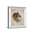 thumbnail image 1 of Art 8072MF Classy 22 x 26 in. Cheval de Course II par Ruane Homme Miroir Encadré Impression Murale Art, 1 of 1