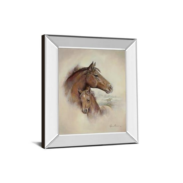 Art 8072MF Classy 22 x 26 in. Cheval de Course II par Ruane Homme Miroir Encadré Impression Murale Art