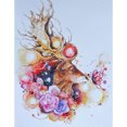 thumbnail image 1 of Pintura de diamante (DE5656) DIY Flor Elk Full Round Resin Rhinestone Mosaico Imagen 20X30cm FLhrweasw Nuevo, 1 of 1
