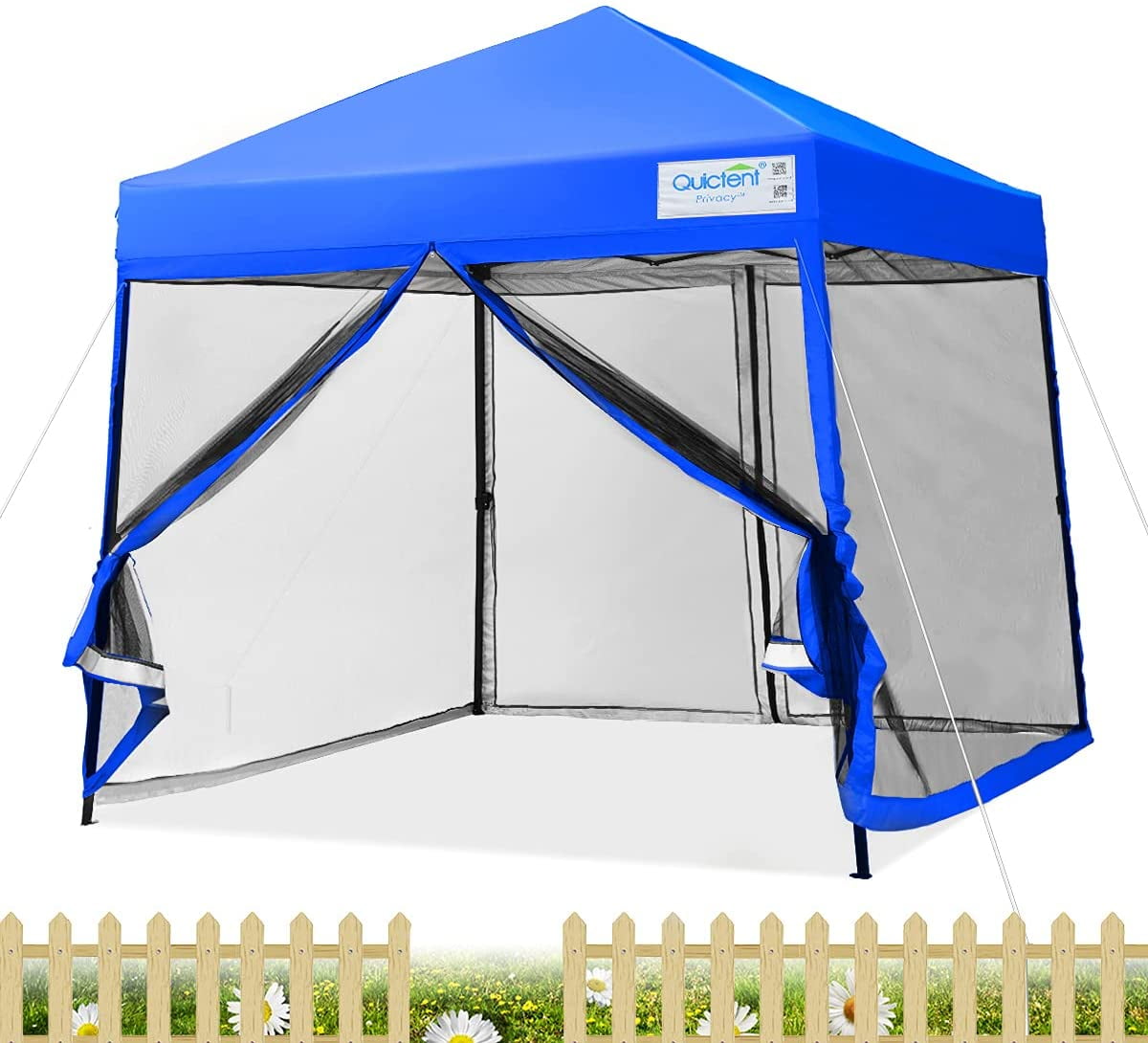 10'x10' Pop Up Gazebo with Netting Canopy Tent Garden Backyard Shelter for 4-6