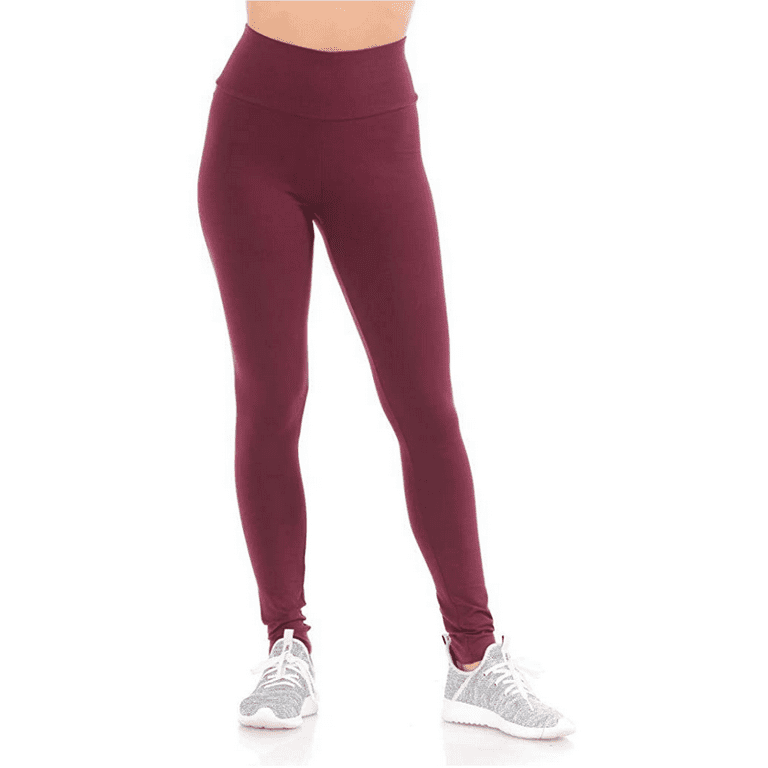 Burgundy compression pants top