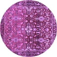 thumbnail image 1 of Ahgly Company Indoor Round Persian Purple Traditional Area Rugs, 4' Round, 1 of 4