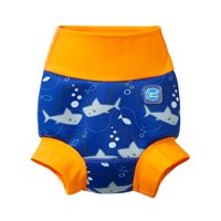 Splash About New Improved Happy Nappy Swim Diaper, Shark Orange (Choose Size)