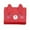 Red, variant on Women's Compact Trifold Wallet Card Holder Organizer with Transparent ID Window for Secure Everyday Use