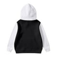 thumbnail image 5 of LUOGENLI Hoodies Girls Sweatshirts Size 10-12 Preppy Kids Boys Girls Hooded Jacket Patchwork Hoodie Sweatshirt Toddler Child Pullover St. Patrick's Day Hoodies for Girls 8-10 Black 7-8 Years, 5 of 5