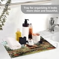 thumbnail image 5 of Acrylic Tray 15.7*11.8*1.9 Inch Transparent Tray Food Tray Tea Cup Tray Serving Trays Cosmetics Storage Kitchen Table Bathroom Sundry Storage Lovely Horse, 5 of 7