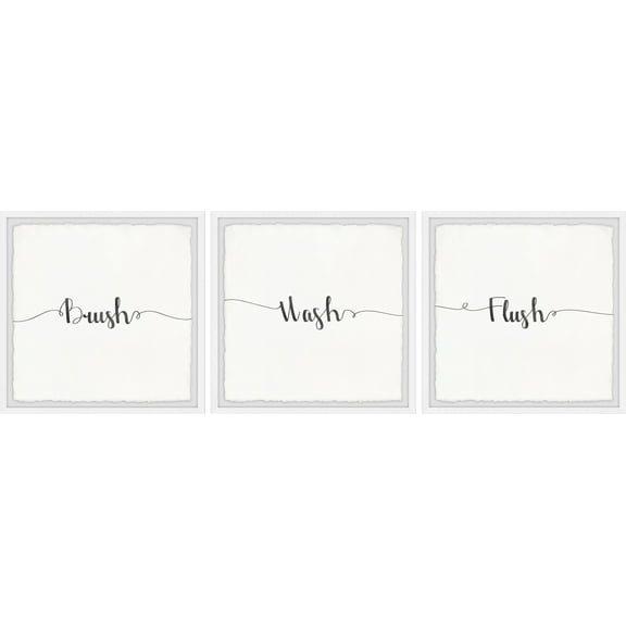 Series of Notes Triptych 12 in x 12 in Framed Painting Art Prints, by Marmont Hill