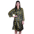 thumbnail image 1 of Moomaya Kimono Imprimé pour Femmes Robe de Mariée en Satin Soie Vêtements de Détente, 1 of 7