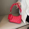 thumbnail image 3 of Bolso de hombro informal para mujer bolso de hombro pequeño de PU Simple bolso de hombro con asa, 3 of 9