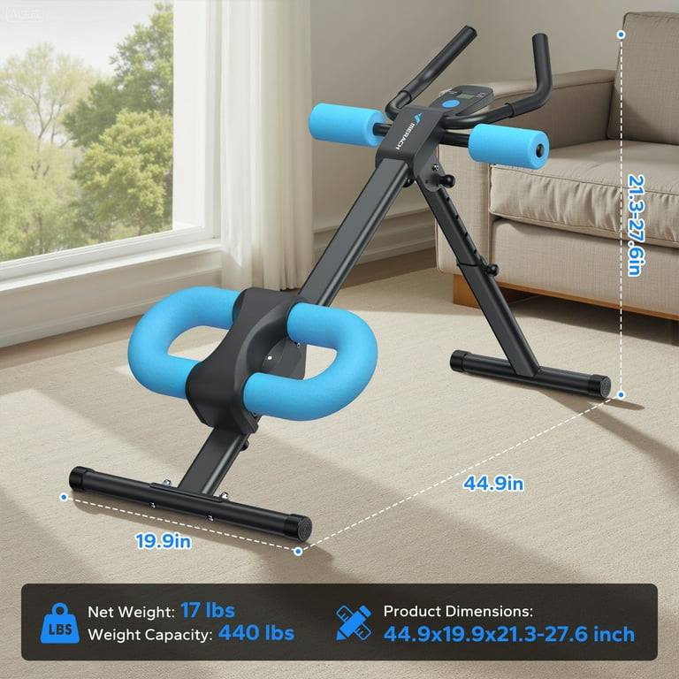 MERACH Abdominal Trainer, Adjustable Ab Exercise Machine, Foldable