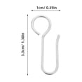 thumbnail image 2 of Worgeous 30pcs Metal S Shaped Curtain Track Hooks Drapery Hook Pins Curtain Wire Hook Curtain Track Roller For Shower Ceiling Curtain, 2 of 8
