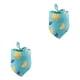 thumbnail image 1 of Greeniant Bufanda de baba Triangular con estampado de frutas, algodón portátil, mantenimiento cálido, toalla colorida para mascotas, decoración de limón azul 2piezas Greeniant CBP281061, 1 of 6