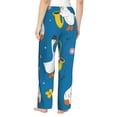thumbnail image 3 of Sigee Cartoon Goose Print Women's Soft Pajama Pants - Breathable and Comfortable Lounge Sleep Bottoms with Elastic Waistband and Pockets-Medium, 3 of 9