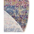 thumbnail image 6 of Unique Loom Budapest Collection Area Rug - Pest (3' 7" Round Multi/Blue), 6 of 9
