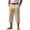 Khaki_006, variant on Domuza Capri Pants for Men Summer Linen Below Knee Shorts with Pockets Casual Comfy Soft Below The Knee Short Pant White 2XL