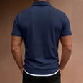 thumbnail image 7 of CHGBMOK Mens Fake Two-piece T-shirt Short Sleeve Collared Button Neck Top Summer Solid Casual Slim Fit T Shirt, 7 of 7