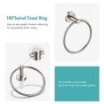 thumbnail image 4 of Beati Faucet Juego De 5 Piezas De Accesorios De Baño  Incluye Barras Para Toallas De 12 Y 24 Pulgadas, Ganchos Para Soporte De Papel Higiénico, Anillo Para Toalla, Accesorios De Baño Modernos De Acer, 4 of 5