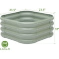thumbnail image 2 of PetFurnishn 2-Pack 2x1ft Galvanized Raised Garden Bed, Outdoor Planter Bed, Metal Planter Box for Gardening and Planting-2x2x1ft-2Pack-Light Green, 2 of 9