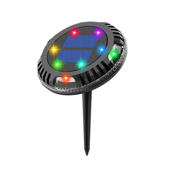 Lámpara De Decoración De Jardín De Plástico Resistente Al Agua, Luz Solar Subterránea, Paisaje De Césped, Luces Enterradas, Luces Solares Para Terrazas Al Aire Libre (10Led) Monstrate HA027728-02