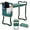 without Foot Pads-Green, variant on Costway Folding Sturdy Garden Kneeler Gardener Kneeling Pad & Cushion Seat Knee Pad Seat Green