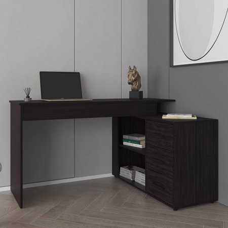 Upton L-Shape Home Office Desk Studio Bedroom Library Study Table Work