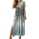 thumbnail image 1 of Vestido de Manga Corta para las Mujeres, Vestido Casual de Manga Corta con Cuello en V Hecha de Poliéster Cómodo para la Fiesta, Vestido Sexy para las Mujeres, 1 of 5