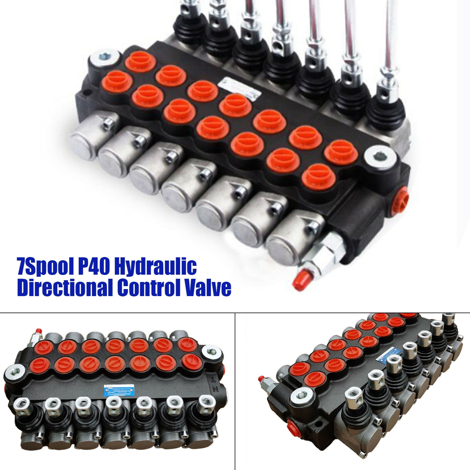 Details about   3 Spool Hydraulic Directional Control Valve 13Gpm 3600Psi Manual Control NEW 