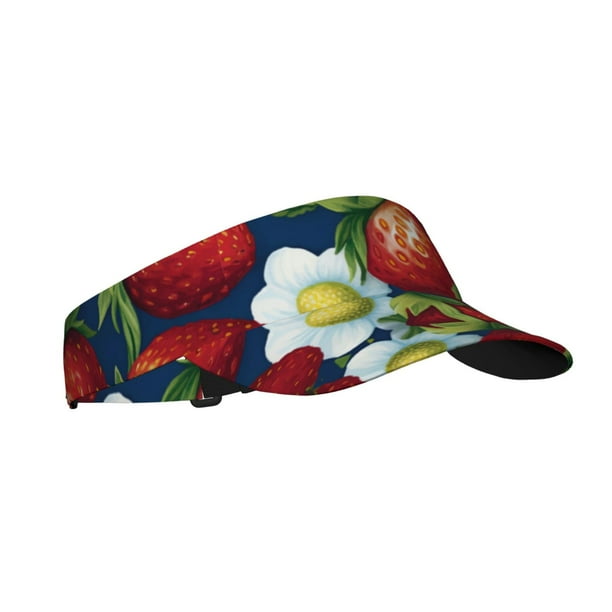 Balery Strawberry2 Gorra deportiva con visera ajustable para mujer y hombre (talla única)