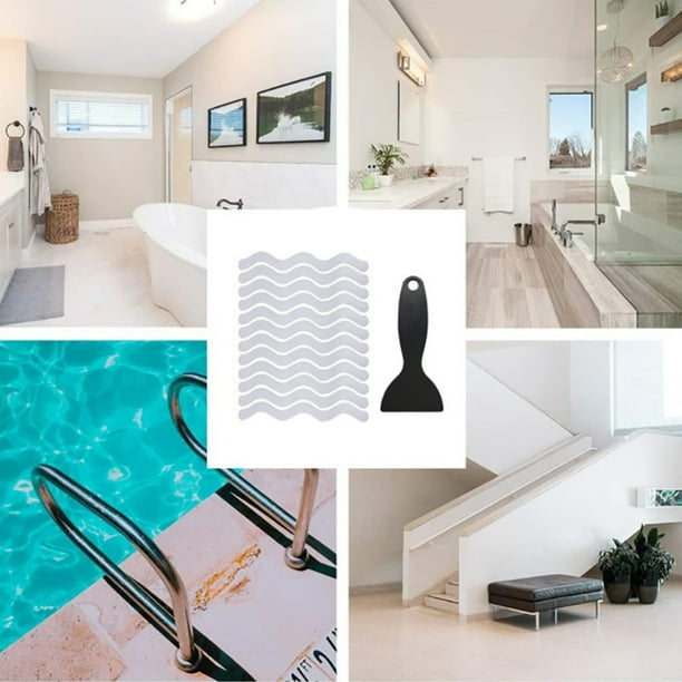 25PCS/Set Anti Slip Bathtub Stickers Non Slip Bathroom Tubs Shower Treads Tape Strips For Kids