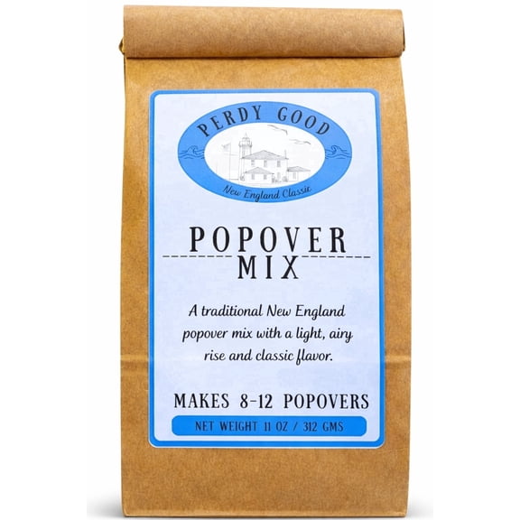 Perdy Good Blue Ribbon Popover Mix – Traditional New England Popovers – 11 oz – Made in Maine