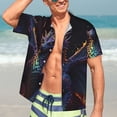 thumbnail image 5 of Lsque Rainbow Wings Majestic Dragon pattern Hawaiian Shirt for Men, Unisex Summer Beach Casual Short Sleeve Button Down Shirts-XX-Large, 5 of 9