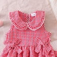 thumbnail image 7 of KPOPLK Baby Clothes Cute Sleeveless Ruffles Vest Top Tank Tee and Shorts Toddler Girl Summer Outfit Set 9 12 18 Months 2T 3T 4T 5T(2-3 Years,Red), 7 of 7