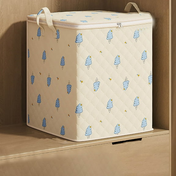 Quilt Storage Bag, Household Storage Box, Large Capacity, Visible Window, Dustproof, for Seasonal Clothing, Bedding, and Miscellaneous Items, Medium Size, by FAJHHA