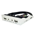 thumbnail image 3 of lionlar 3.5inch 9Pin to USB 2.0 Hub Splitter Front Panel for Desktops Mic Interface with Argent, 3 of 7
