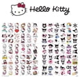 thumbnail image 2 of Pegatinas de tatuajes falsos de Hello Kitty para niños, tatuajes temporales de dibujos animados, arte corporal DIY, colección de dibujos animados Kawaii, 60/30 unidades, venta al por mayor, 2 of 4